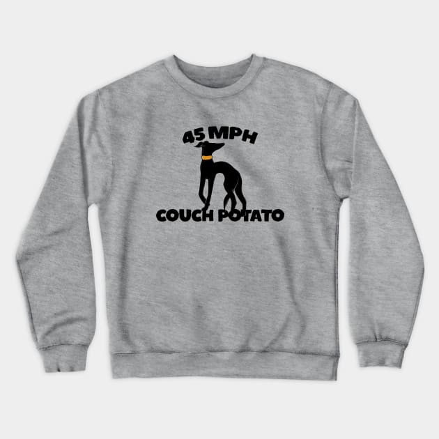 45 MPH couch potato Crewneck Sweatshirt by bubbsnugg